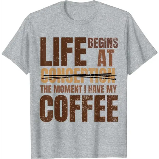 Life begins at the moment I have my coffee - heather_grey