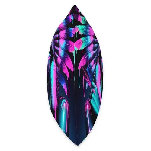 Luminous Spirit: Tribal Glow Throw Pillow Home