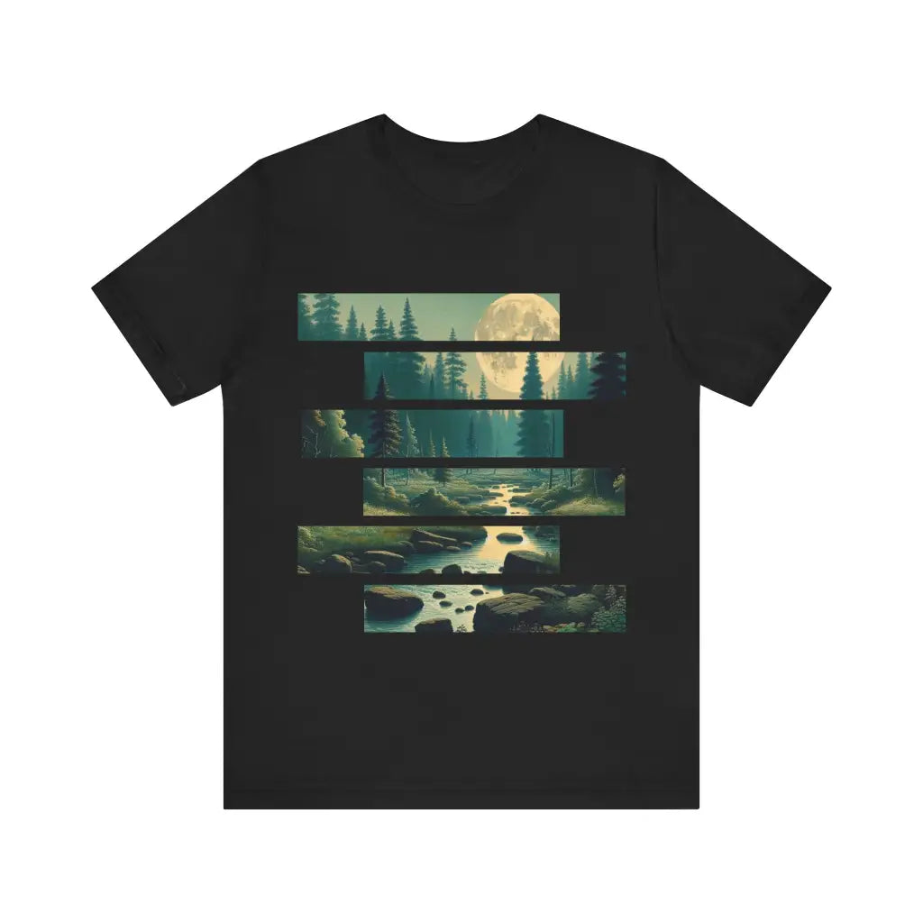 Lunar Gleam over Sylvan Streams - Jersey Short Sleeve Tee