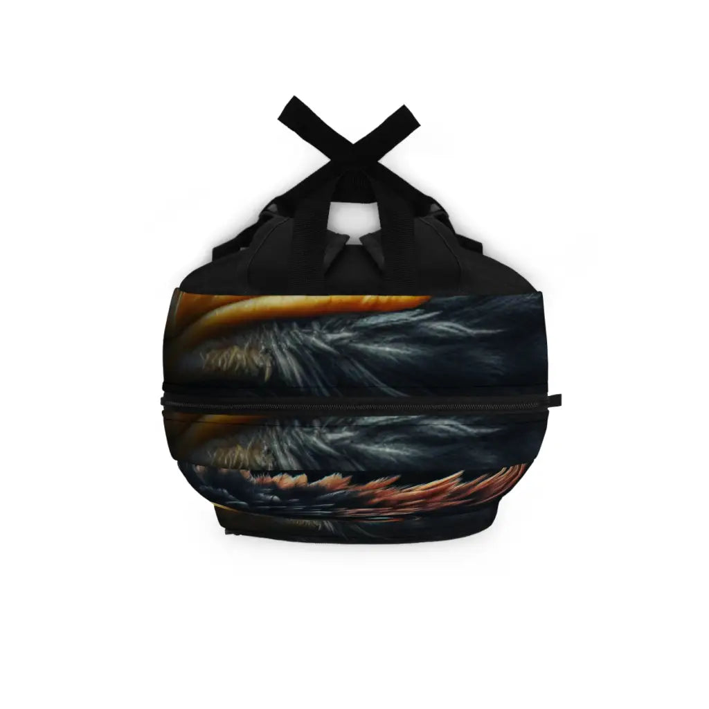 Majestic Gaze of the Golden Eagle Backpack One size Bags