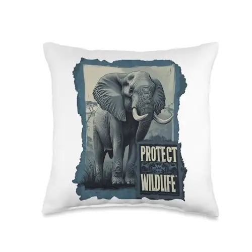 Majestic Guardian of the Wild Throw Pillow Home