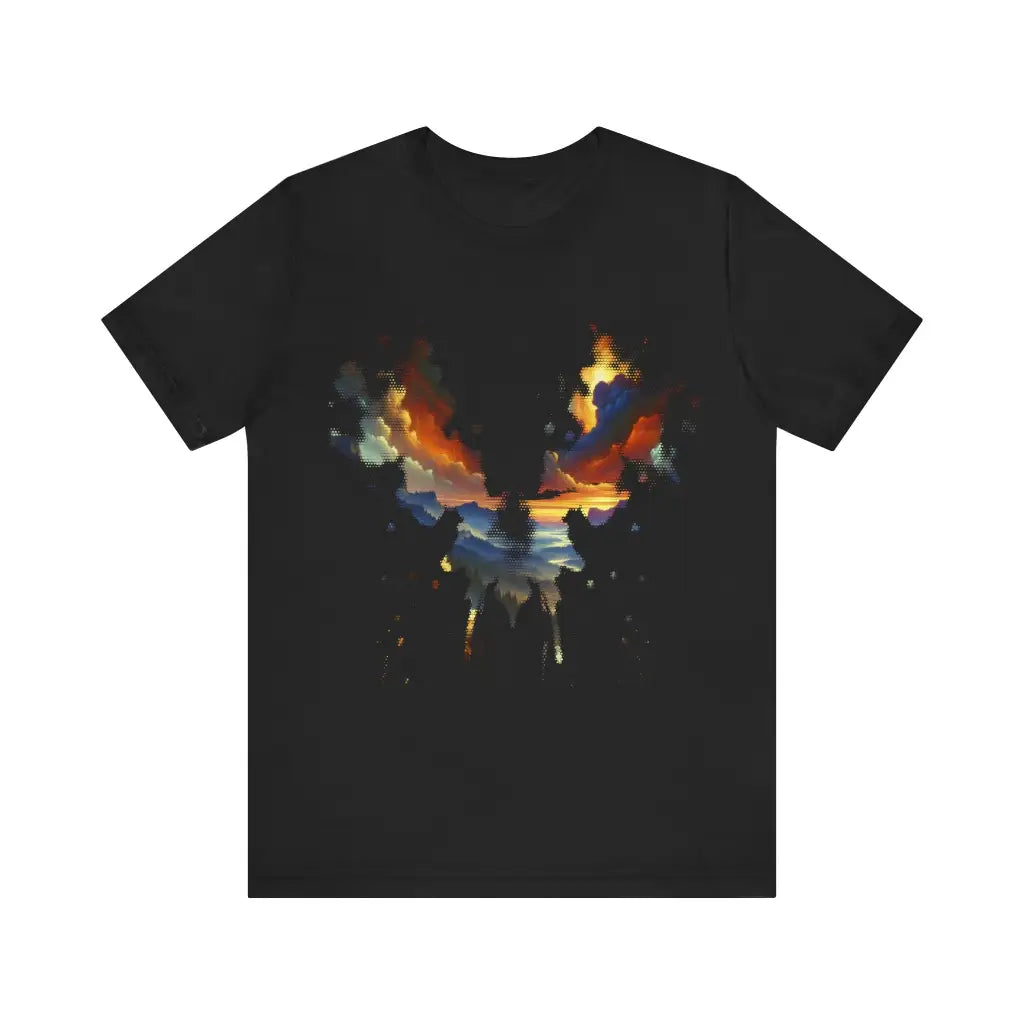 Majestic Horizon Illusion Jersey Short Sleeve Tee Black / S