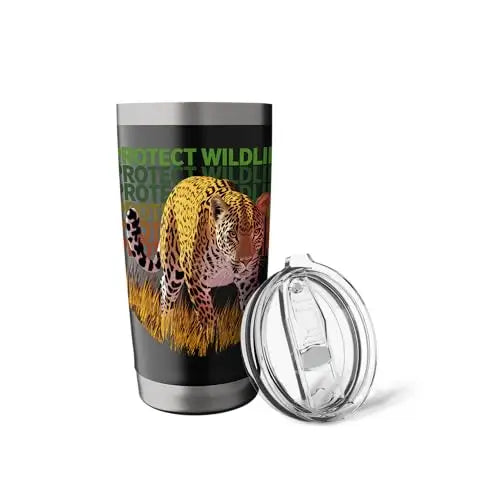 Majestic Jaguar: Guardian of the Grasslands Stainless Steel