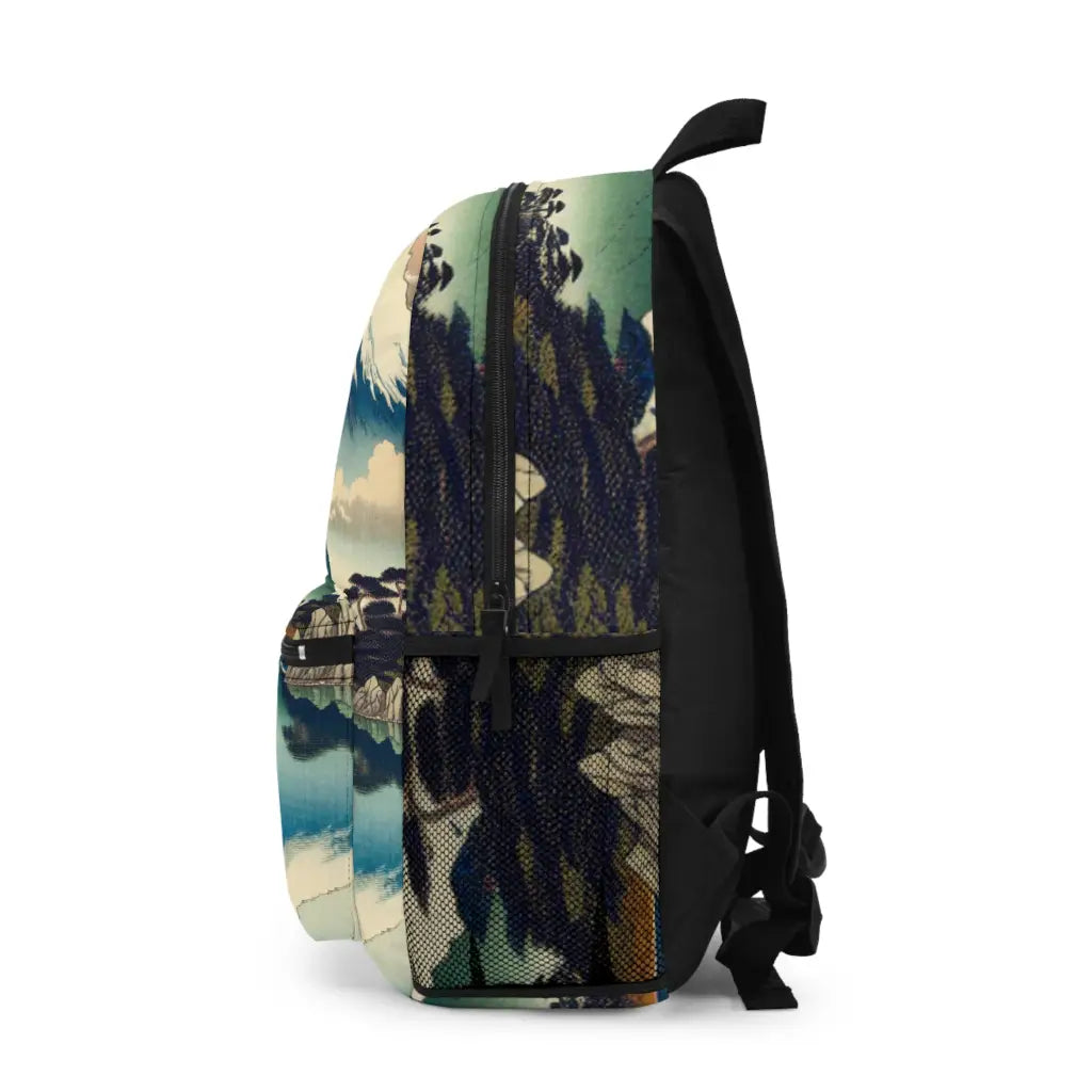 Majestic Peaks and Tranquil Lake Backpack One size Bags