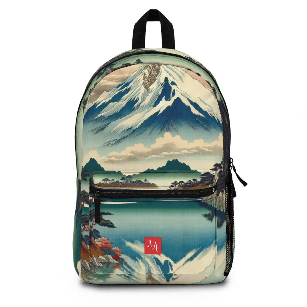 Majestic Peaks and Tranquil Lake Backpack One size Bags