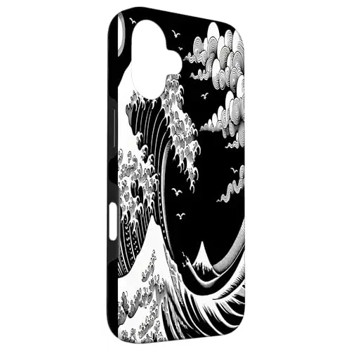 Majestic Waves: A Dance of Ocean and Sky Case (iPhone