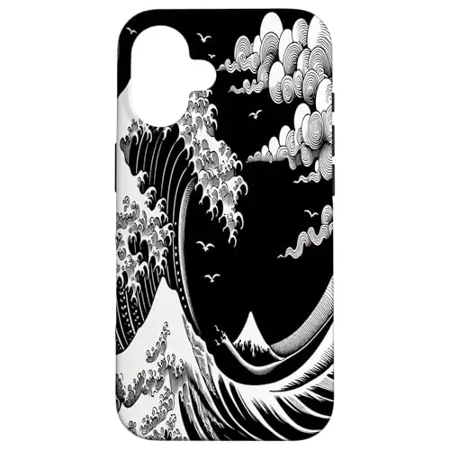 Majestic Waves: A Dance of Ocean and Sky Case (iPhone