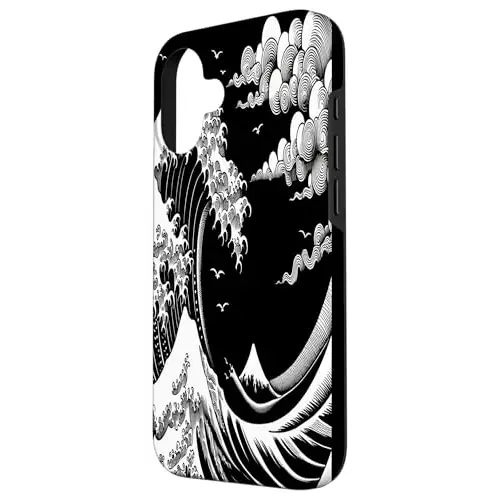 Majestic Waves: A Dance of Ocean and Sky Case (iPhone