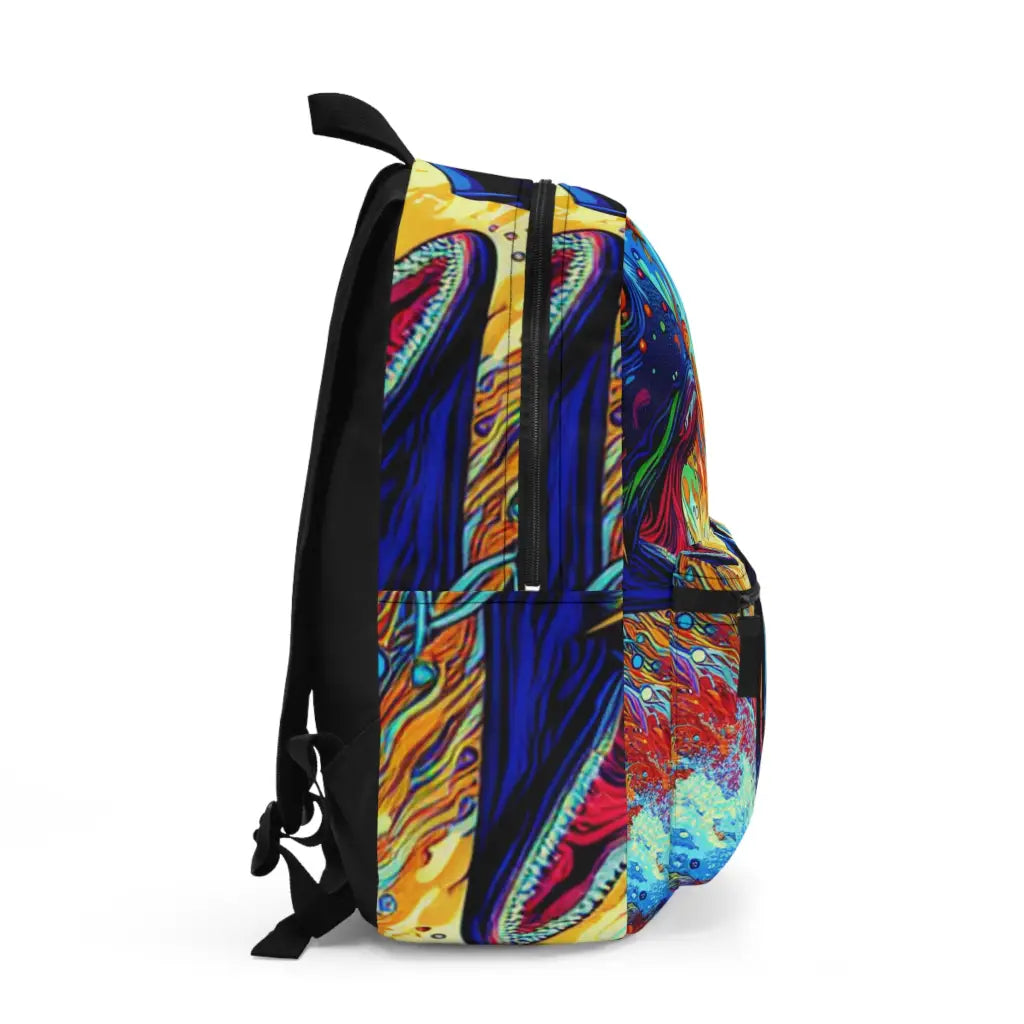 Man in the Sea of Fishes Backpack One size Bags