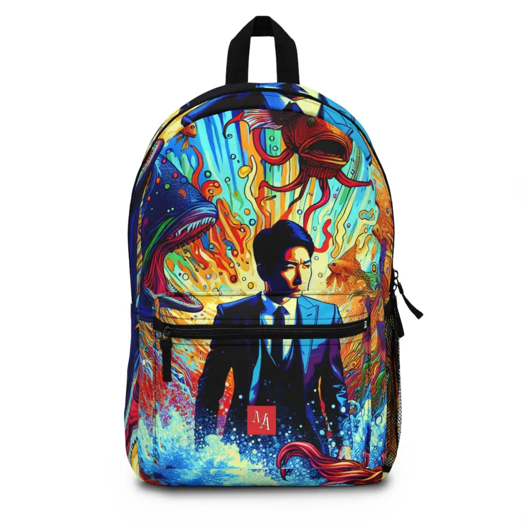 Man in the Sea of Fishes Backpack One size Bags