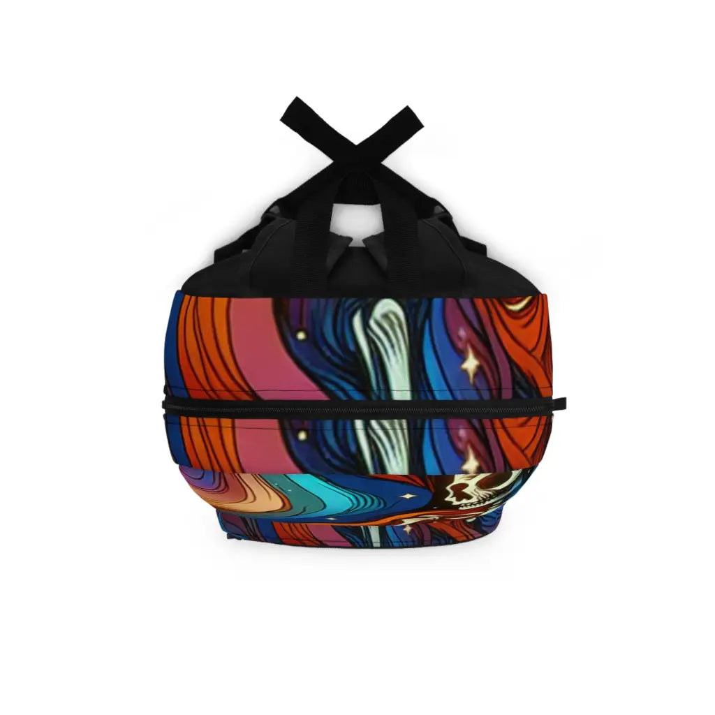 Man Wandering Under the Cosmic Tapestry Backpack One size