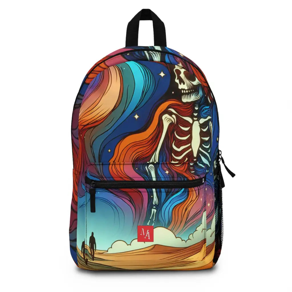 Man Wandering Under the Cosmic Tapestry Backpack One size