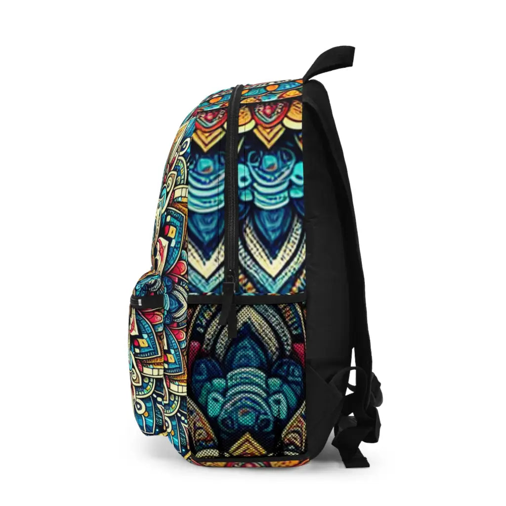 Mandala Kaleidoscope Design Backpack One size Bags