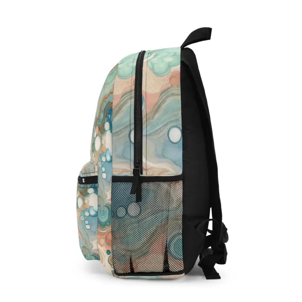 Marbled Hues Intertwine - Backpack - One size - Bags