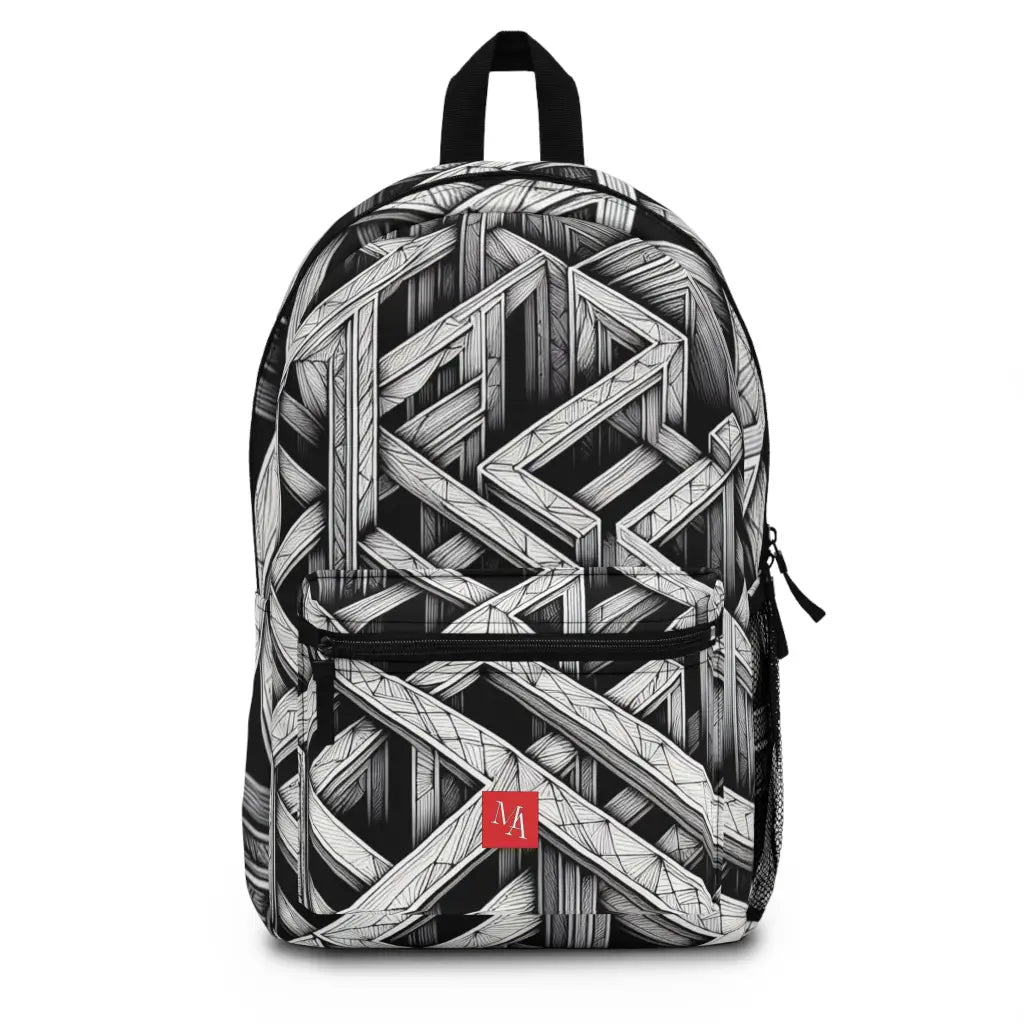 Maze of Shadows and Lines Backpack One size Bags