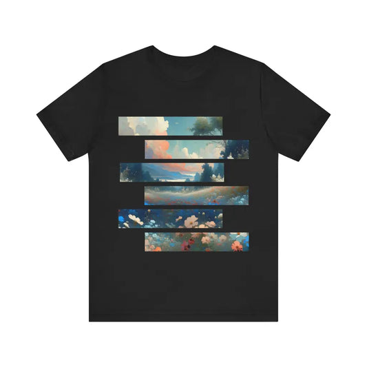 Meadow at First Light - Jersey Short Sleeve Tee - Black / S