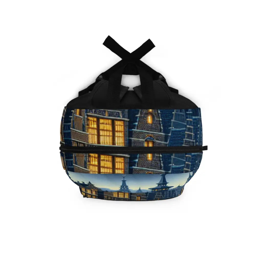 Medieval Streetlife Tableau Backpack One size Bags