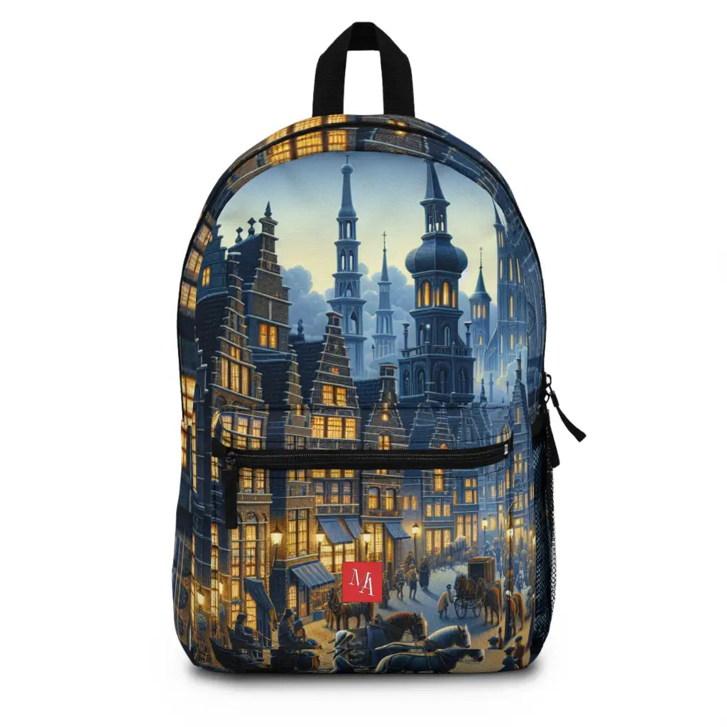 Medieval Streetlife Tableau Backpack One size Bags