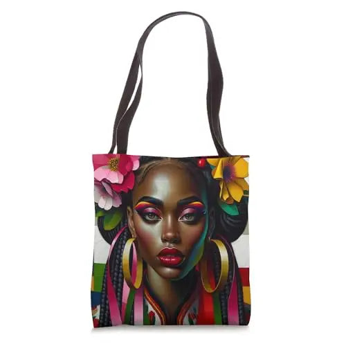Melanin in Bloom: The Essence of Bold Beauty Tote Bag