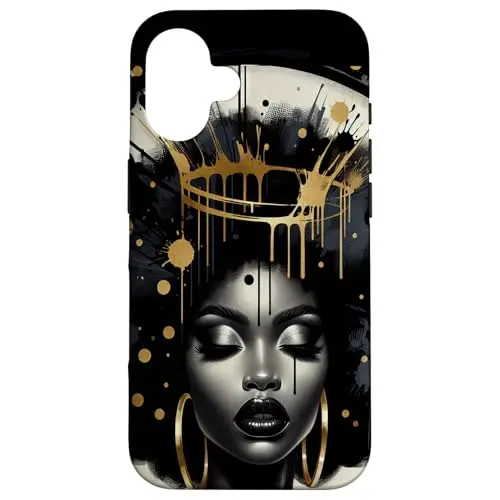 Melanin Majesty: Crowned in Power Case (iPhone Select