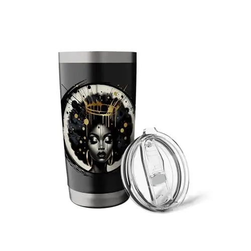 Melanin Majesty: Crowned in Power Stainless Steel Insulated