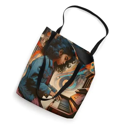 Melody in Motion: A Young Dreamer’s Symphony Tote Bag