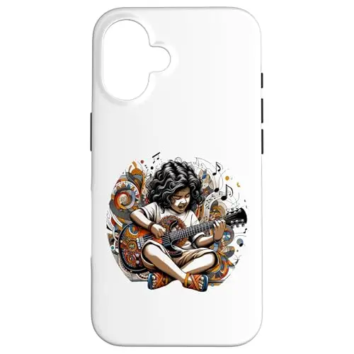 Melody in Motion: Spirited Guitar Harmony Case (iPhone