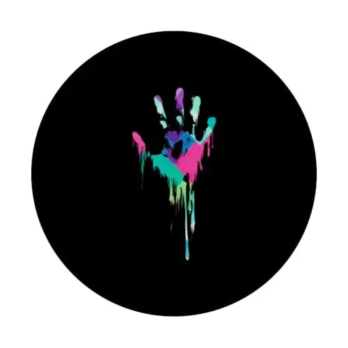 Melting Spectrum: Dripping Handprint PopSockets Swappable