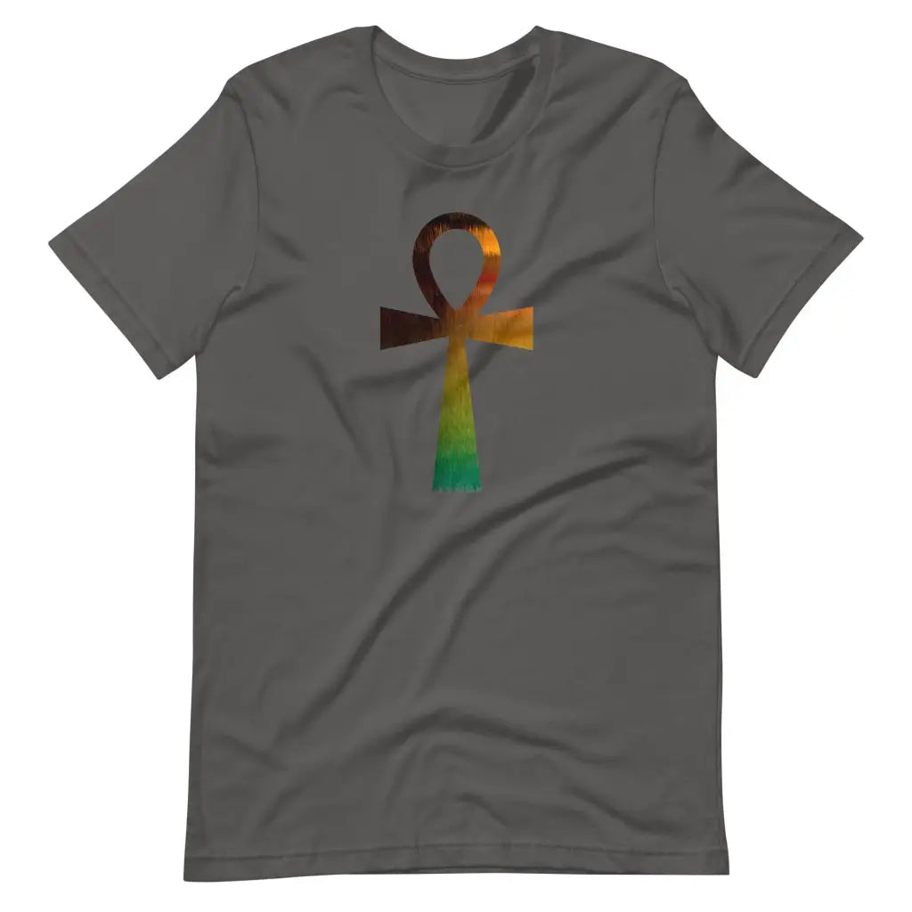 Men’s Ankh: Egyptian Symbol for life t-shirt - Asphalt