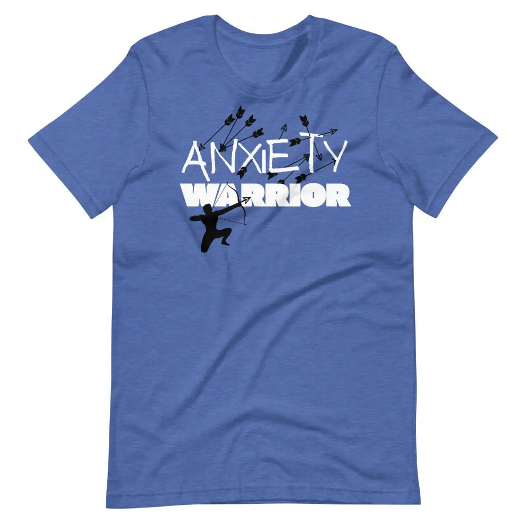 Men’s Anxiety Warrior t-shirt - Heather True Royal / S