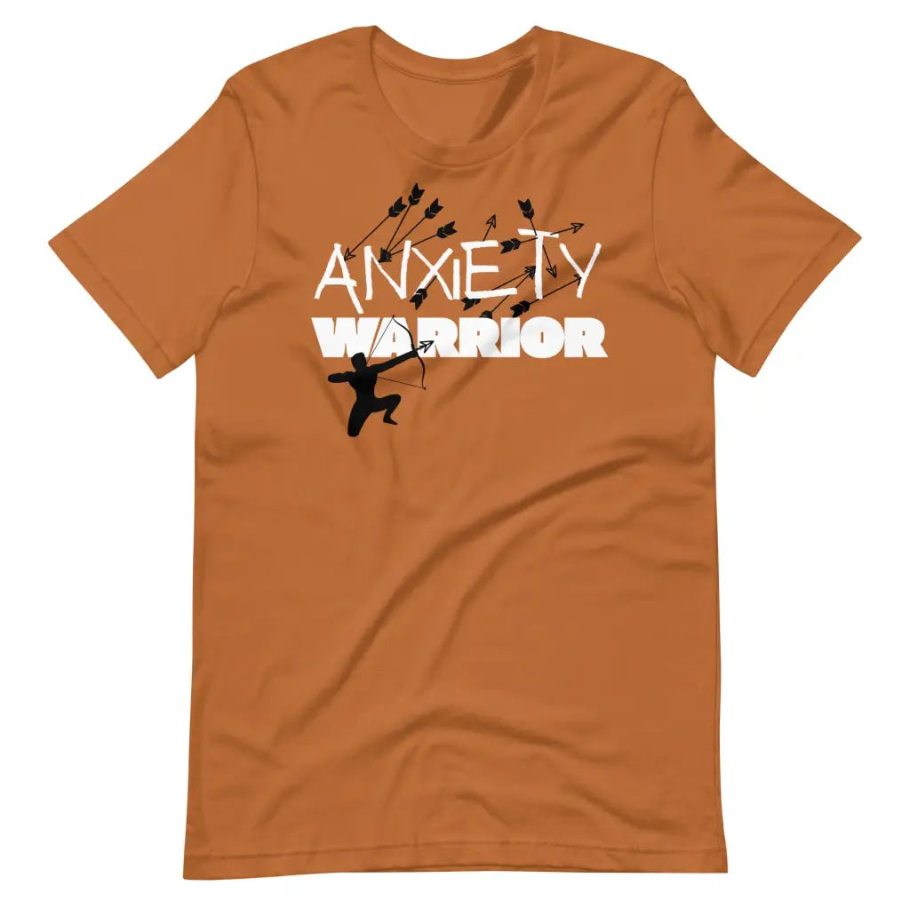 Men’s Anxiety Warrior t-shirt - Toast / S - T-Shirt