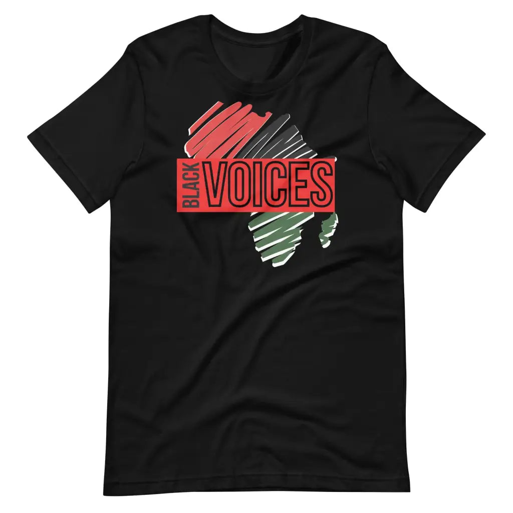 Men’s Black Voices t-shirt - S - T-Shirt