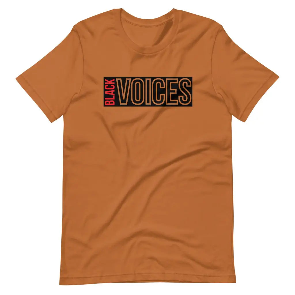 Men’s Black Voices t-shirt - Toast / S - T-Shirt