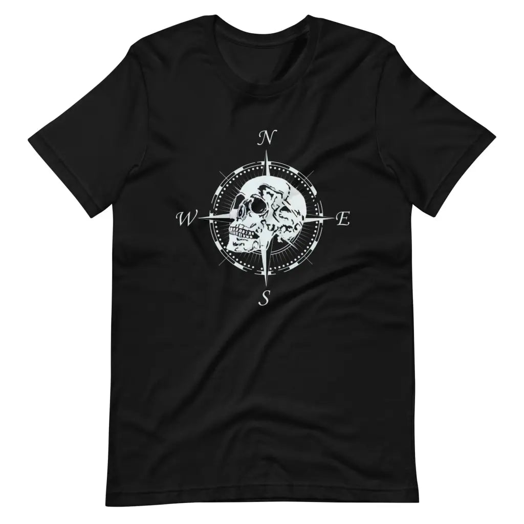 Men’s Compass Skull t-shirt - Black / S - T-Shirt