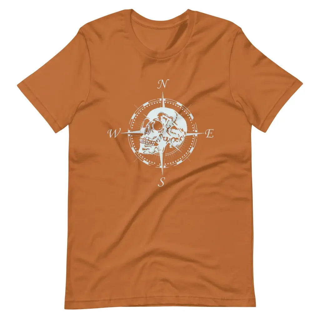 Men’s Compass Skull t-shirt - Toast / S - T-Shirt