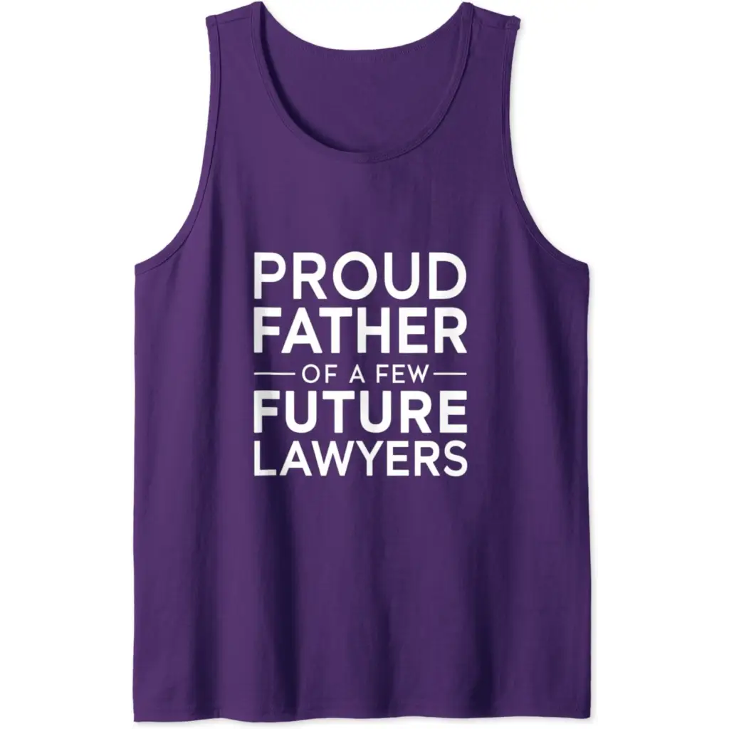 Mens Dad of Future Lawyers for Father’s Day Tank Top