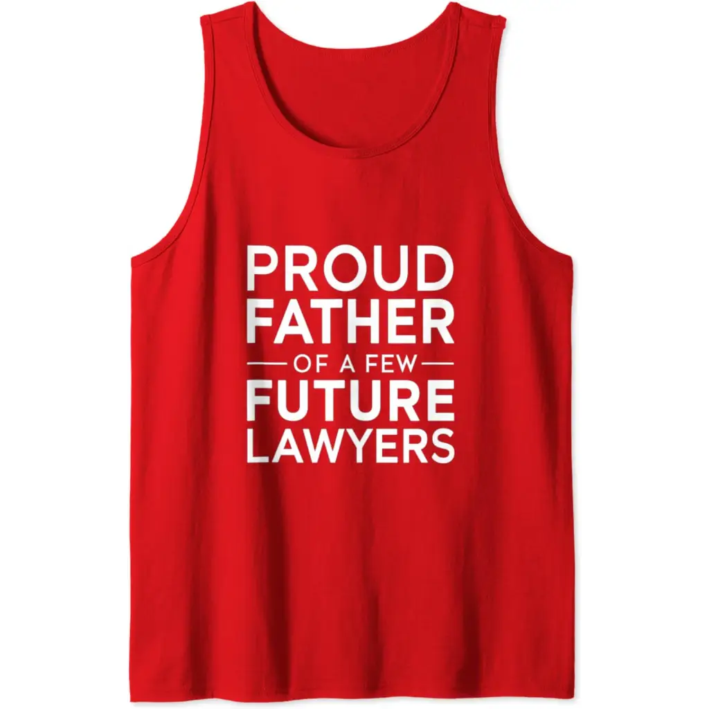 Mens Dad of Future Lawyers for Father’s Day Tank Top