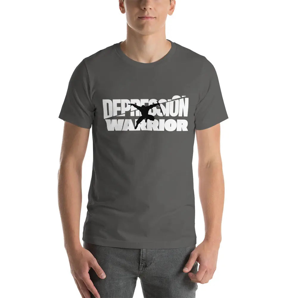 Men’s Depression Warrior t-shirt - Asphalt / S - T-Shirt