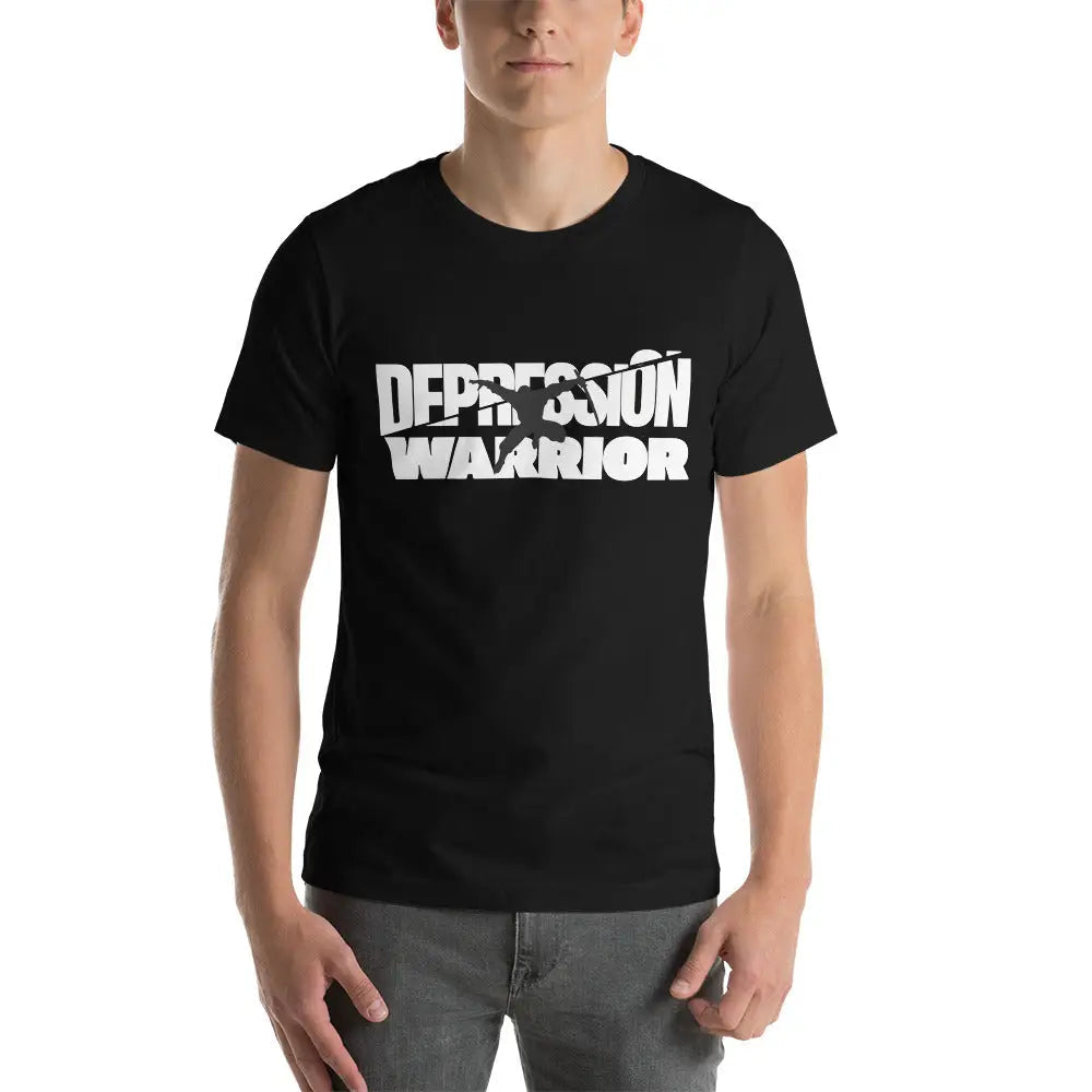 Men’s Depression Warrior t-shirt - Black / S - T-Shirt