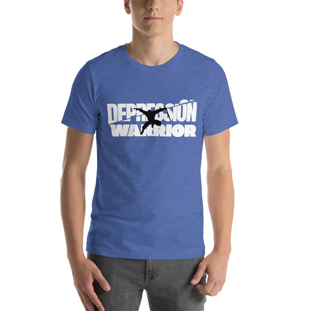 Men’s Depression Warrior t-shirt - Heather True Royal / S