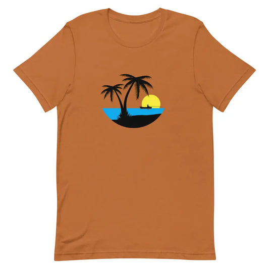 Men’s Fishing Vaca T-shirt - Toast / S - T-Shirt