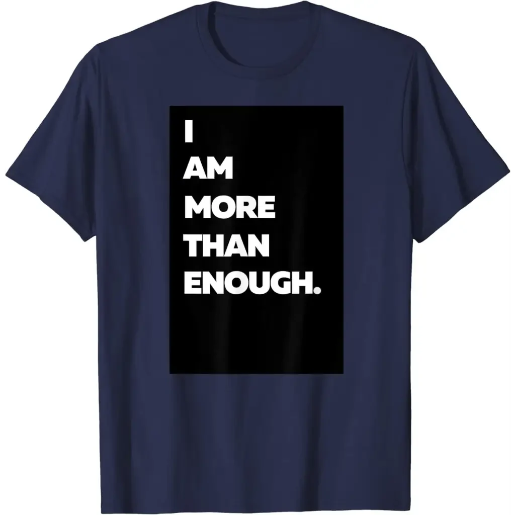 Men’s I am more than enough. - navy / S - T-Shirt