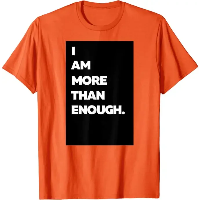 Men’s I am more than enough. - orange / S - T-Shirt