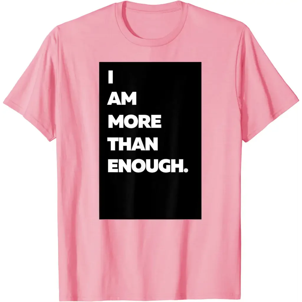 Men’s I am more than enough. - pink / S - T-Shirt