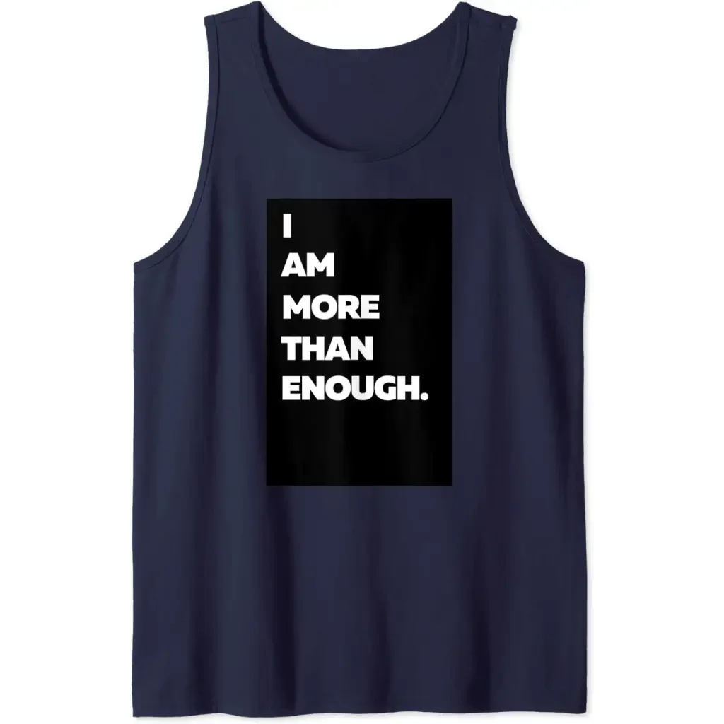 Men’s I am more than enough. Tank Top - navy / S