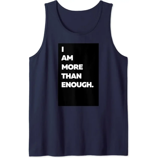 Men’s I am more than enough. Tank Top - navy / S