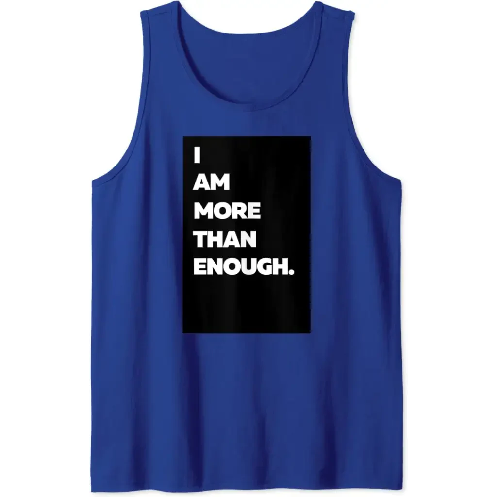 Men’s I am more than enough. Tank Top - royal / S