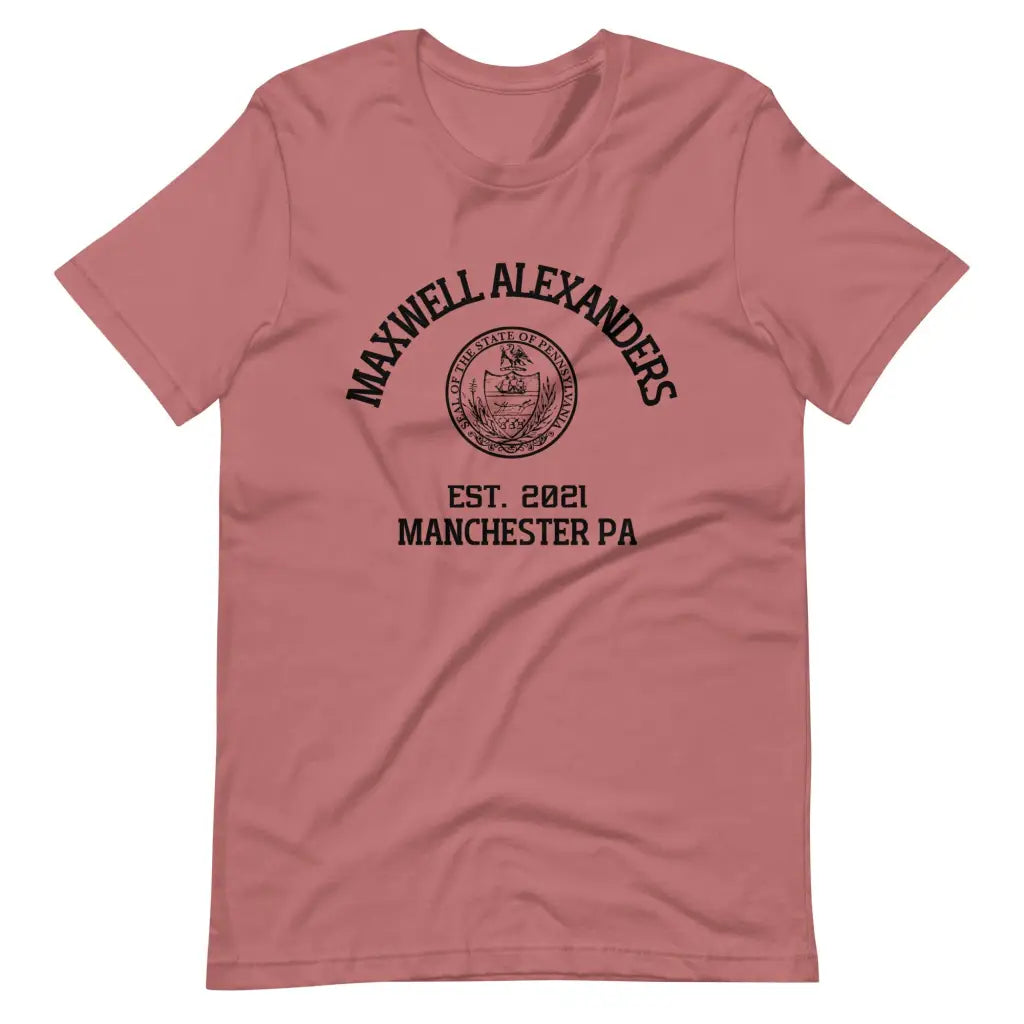 Men’s Maxwell Alexanders PA Seal t-shirt - Mauve / S