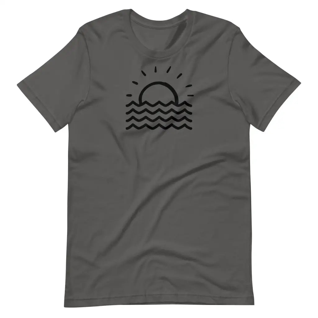 Men’s Minimalist Fun in the Sun T-shirt - Black Graphic