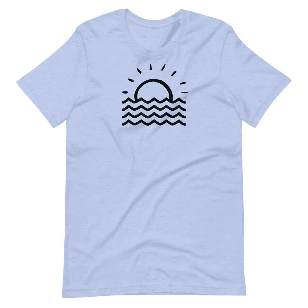 Men’s Minimalist Fun in the Sun T-shirt - Black Graphic